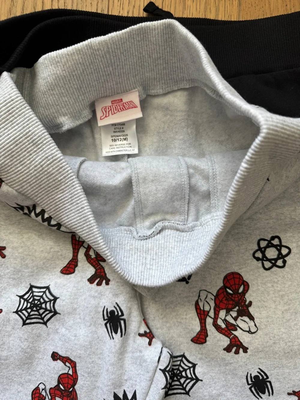 2 Spider-Man Boy's Toddler 2PC Jogger Pants Set NWT - Size M 10-12)